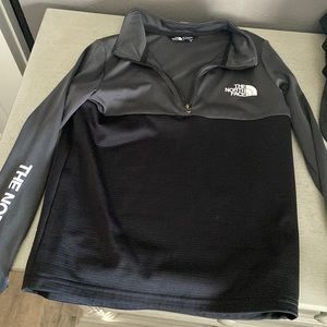 North face 1/4 zip youth boys